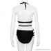 HHmei Sexy Women Plus Size One Piece Monokini Swimwear Push Up Padded Bikini Swimsuit Black B07N6CRK29